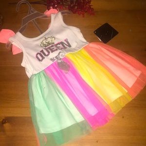 Multi Color Newborn Girls Cami Tutu Dress (6-9m)